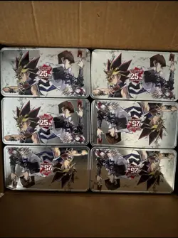 Box of 12 * YuGiOh EMPTY Dueling Mirrors 25th Anniversary Tins w/ The Commons - Image 1