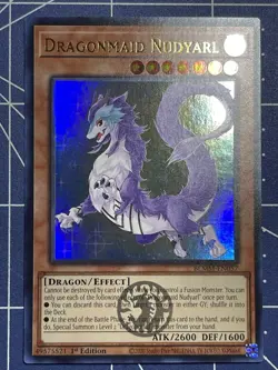 Yugioh Dragonmaid Nudyarl BLMM-EN057 Ultra Rare 1st Edition NM - Image 2
