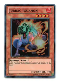 Jurrac Iguanon - HA03-EN007 1st Edition Super Rare - YuGiOh-LP - Image 1