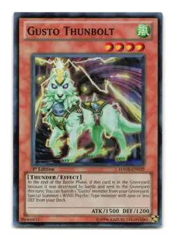 Gusto Thunbolt - HA05-EN039 1st Edition Super Rare - YuGiOh-LP - Image 1