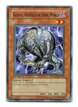 Kahkki, Guerilla of Dark World - STON-EN018 1st Edition - YuGiOh-LP - Image 1