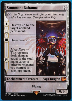 Summon: Bahamut Final Fantasy NM Mythic Rare MAGIC CARD (ID# 499438) ABUGames - Image 1