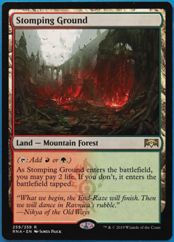 Stomping Ground Ravnica Allegiance NM Land Rare MAGIC CARD (ID# 499412) ABUGames - Image 1