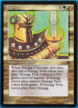 Stangg Legends NM Red Green Rare MAGIC THE GATHERING CARD (ID# 499409) ABUGames - Image 1