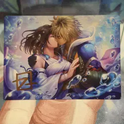 #32 Together Forever GOLD STAMPLED SIGNITURE Final Fantasy Art Series MTG Card - Image 1