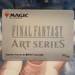 #32 Together Forever GOLD STAMPLED SIGNITURE Final Fantasy Art Series MTG Card - Image 2
