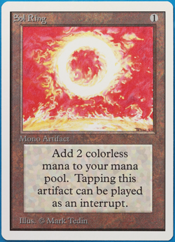 Sol Ring Unlimited NM Artifact Uncommon MAGIC MTG CARD (ID# 499403) ABUGames - Image 1