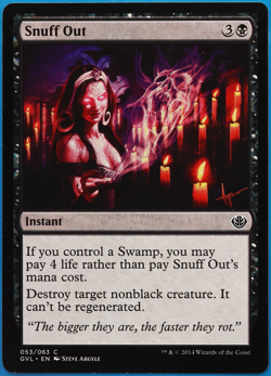 Snuff Out Duel Decks Anthology: Garruk vs. Liliana NM CARD (499402) ABUGames - Image 1