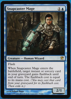 Snapcaster Mage Innistrad NM Blue Rare MAGIC MTG CARD (ID# 499400) ABUGames - Image 1