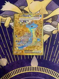 Gold Lapras ex Black Star Promo #164 Pokemon Card Lightly Played - Image 1