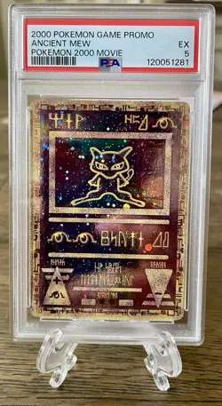 Ancient Mew 2000 Pokemon Movie Promo Card PSA 5 - Image 1