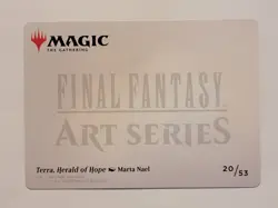 Terra, Herald of Hope GOLD STAMPED Art Card (20/53) - MTG Final Fantasy - NM - Image 2