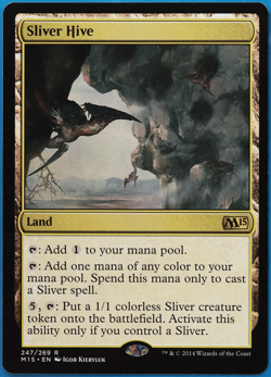 Sliver Hive Magic 2015 / M15 NM Land Rare MAGIC MTG CARD (ID# 499395) ABUGames - Image 1