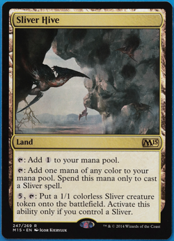 Sliver Hive Magic 2015 / M15 NM Land Rare MAGIC MTG CARD (ID# 499396) ABUGames - Image 1