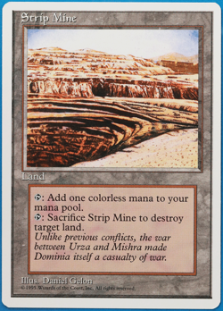 Strip Mine 4th Edition NM Land Uncommon MAGIC MTG CARD (ID# 499423) ABUGames - Image 1