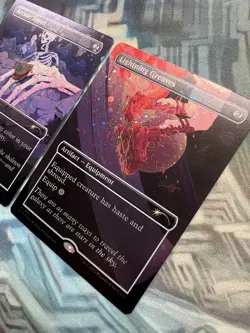 MTG Galaxy Foil Arcane Signet & Lightning Greaves Both NM Unplayed SLD Wormhole - Image 2