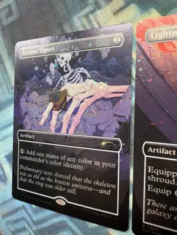 MTG Galaxy Foil Arcane Signet & Lightning Greaves Both NM Unplayed SLD Wormhole - Image 3