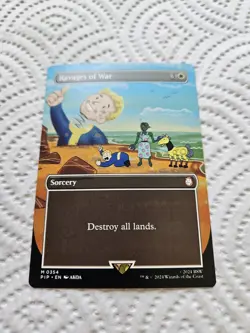 Ravages of War Borderless MTG Fallout PIP 354 NM Unplayed - Image 2