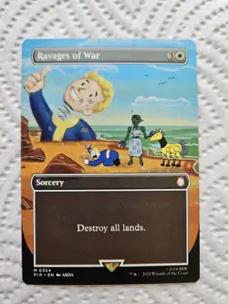 Ravages of War Borderless MTG Fallout PIP 354 NM Unplayed - Image 3