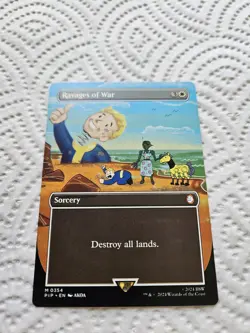 Ravages of War Borderless MTG Fallout PIP 354 NM Unplayed - Image 4
