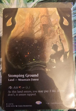 MTG - Stomping Ground - Edge of Eternities - Borderless - Galaxy Foil - MTG - Image 1