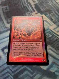 MTG Foil Grim Lavamancer NM-/EX+ Torment - Image 3