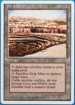 Strip Mine 4th Edition NM Land Uncommon MAGIC MTG CARD (ID# 499426) ABUGames - Image 1
