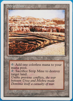 Strip Mine 4th Edition NM Land Uncommon MAGIC MTG CARD (ID# 499424) ABUGames - Image 1