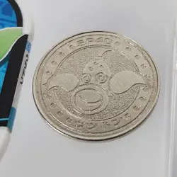 Pokemon Meiji Weepinbell Silver Battle Metal Coin And Mezastar Japan - Image 2