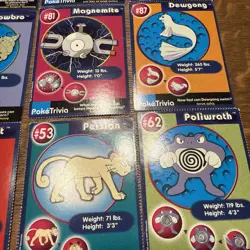 PokeTrivia Mewtwo Strikes Back Lot - Pokemon Trading Cards 1999 24 cards - Image 2
