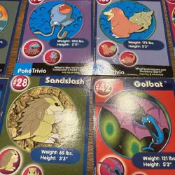 PokeTrivia Mewtwo Strikes Back Lot - Pokemon Trading Cards 1999 24 cards - Image 3