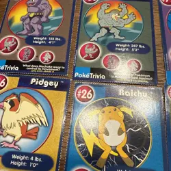 PokeTrivia Mewtwo Strikes Back Lot - Pokemon Trading Cards 1999 24 cards - Image 4