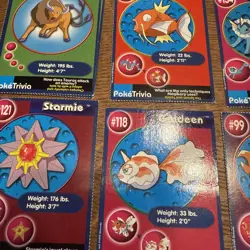 PokeTrivia Mewtwo Strikes Back Lot - Pokemon Trading Cards 1999 24 cards - Image 5