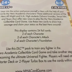 New My Hero Academia Collectible Card Game Hanger - 24 Total Cards - Image 3