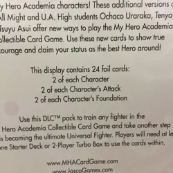 New My Hero Academia Collectible Card Game Hanger - 24 Total Cards - Image 5