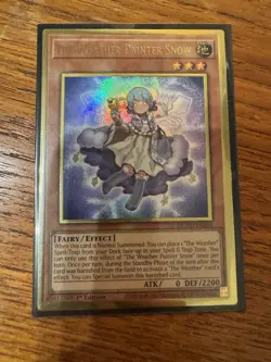 The Weather Painter Snow MGED-EN016 Premium Gold Rare Yugioh - Image 1