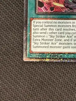 Yugioh Sky Striker Mobilize - Linkage! Quarter Century Secret Rare QCR NEAR MINT - Image 3