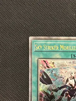 Yugioh Sky Striker Mobilize - Linkage! Quarter Century Secret Rare QCR NEAR MINT - Image 4