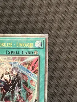 Yugioh Sky Striker Mobilize - Linkage! Quarter Century Secret Rare QCR NEAR MINT - Image 5