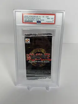 PSA 8 GEM NEAR MINT TP1 Booster Foil Pack (NA) Tournament Pack 1 Yugioh - Image 1