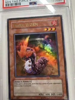 2009 Yugioh Warm Worm TF04-EN001 Ultra Rare PSA 9 Mint - Image 4