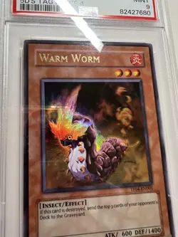 2009 Yugioh Warm Worm TF04-EN001 Ultra Rare PSA 9 Mint - Image 5