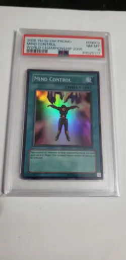 2005 Yugioh Gameboy Advance Promos Mind Control #WC5-EN003 PSA 8 NM-MT - Image 1
