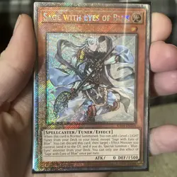 Yugioh Sage with Eyes of Blue Platinum Secret Rare RA04-EN266 1st Edition NM - Image 1