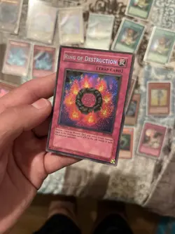 Yugioh Ring of Destruction PGD-000 1st Edition Secret Rare LP Card - Image 3
