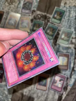 Yugioh Ring of Destruction PGD-000 1st Edition Secret Rare LP Card - Image 4