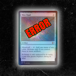 FOIL ERROR - Mox Opal - Custom Magic: The Gathering Card - NO LEGENDARY TYPING - Image 1