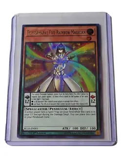 🔥PERFORMAPAL FIVE-RAINBOW MAGICIAN BLLR-EN005 1ST EDITION ULTRA YUGIOH TCG - Image 1