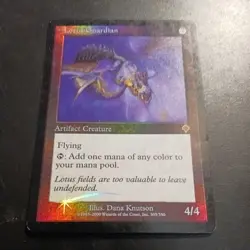 Mtg Lotus Guardian Foil MP/LP Invasion Magic Dragon Creature Card Rare - Image 2