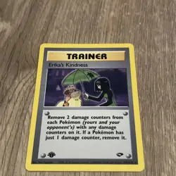 Pokemon Card - Gym Challenge 103/132 -ERIKA'S KINDNESS (rare) 1st Edition - Image 1